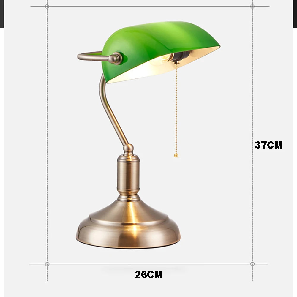 Modern bank desk lamp with US plug pull switch acrylic lampshade without light bulb very suitable for bedroom office and bank